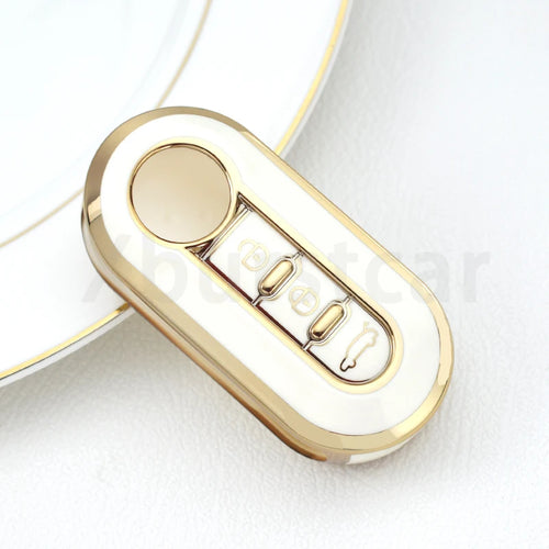 3 Buttons TPU Car Key Cover Case Remote Auto Folding Flip Key Case for