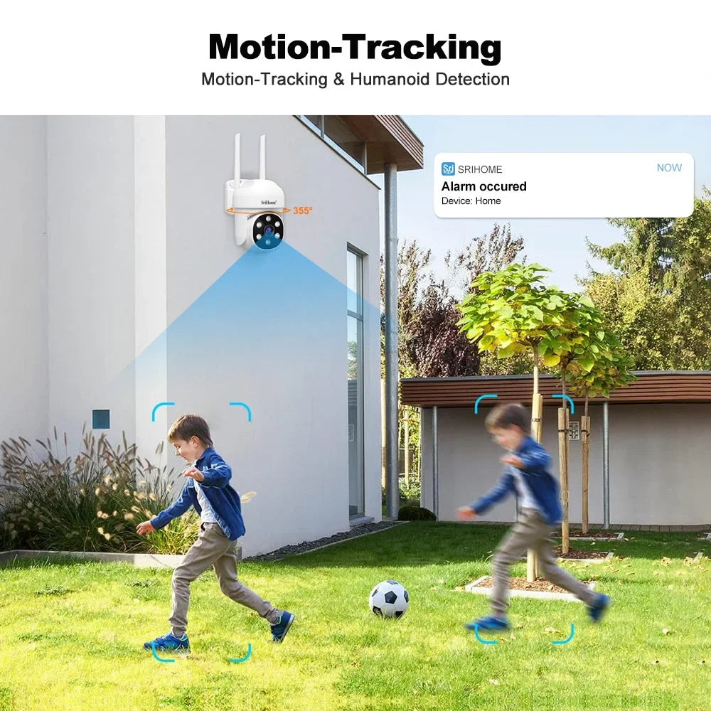 Srihome SH061 PTZ WiFi Camera 2MP 1080P Smart Home Security  3X