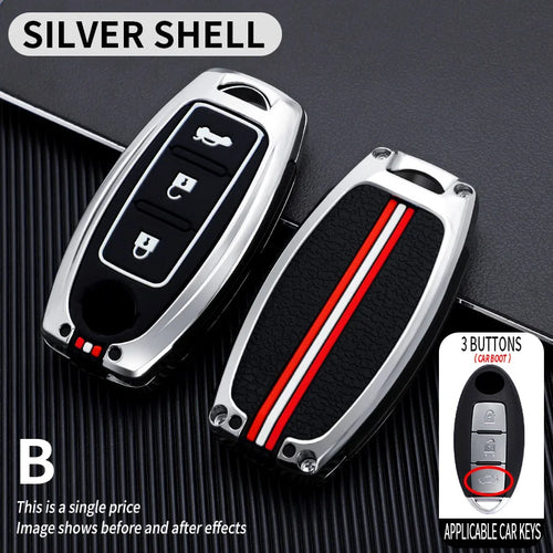 Key Fob Cover with Keychain Lanyard for Nissan Altima Sentra Maxima