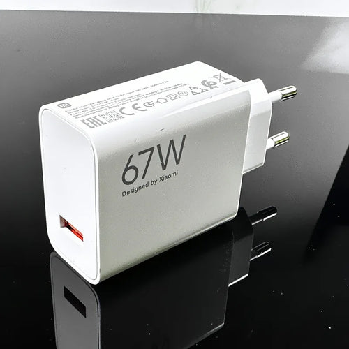 Original Xiaomi 67W Turbo Fast Charger EU Plug 6A Type C Cable For Mi