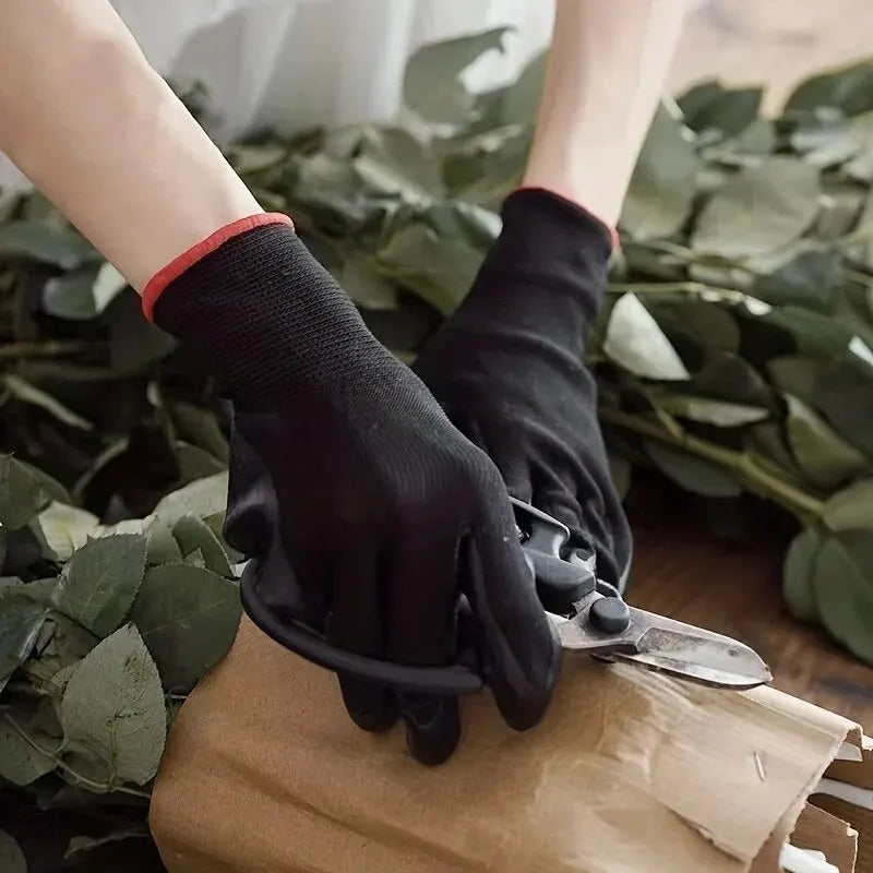 10 Pairs Durable Safety Gloves - Anti-Slip, Wear-Resistant, ESD