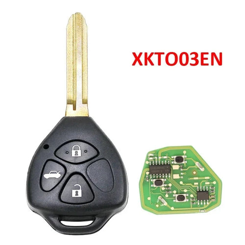 3PCS Xhorse XK Series Wire Universal Remote Key XKTO02EN XKTO03EN