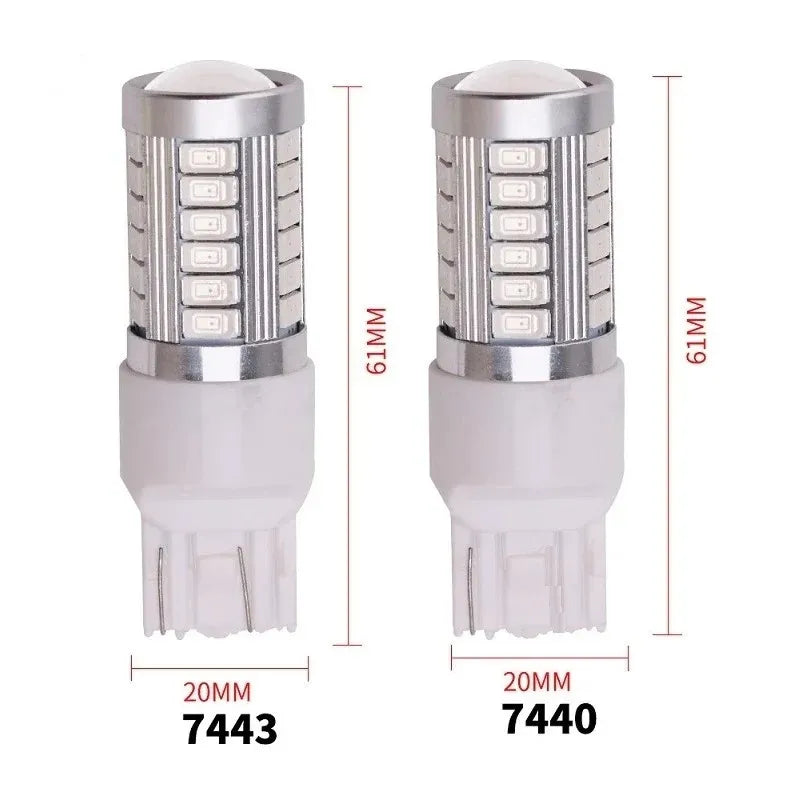 2X 1156 1157 P21/5W BAY15D 7440 7443 3157 33SMD Super Bright Brake