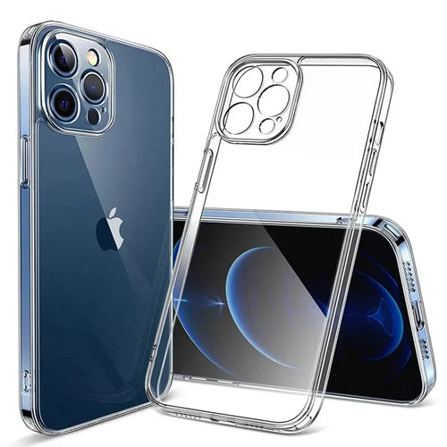 Transparent Soft TPU Silicone Case For iPhone 11 12 13 Mini 14 15 Pro
