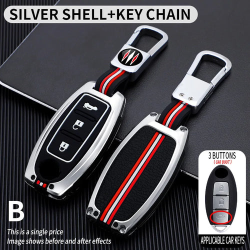 Key Fob Cover with Keychain Lanyard for Nissan Altima Sentra Maxima
