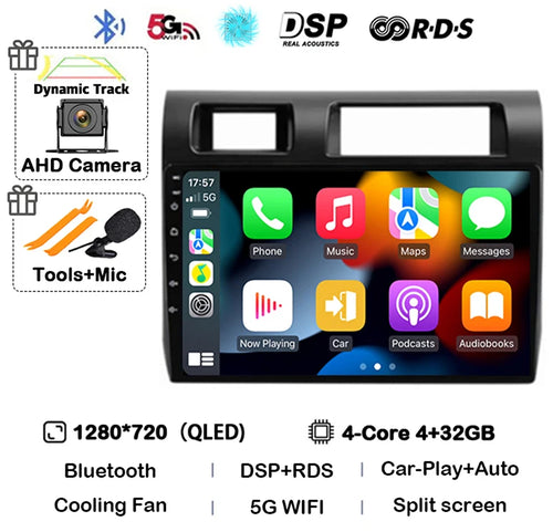 Android 14 Carplay Car Radio For Toyota Pickup Land Cruiser LC 70 79