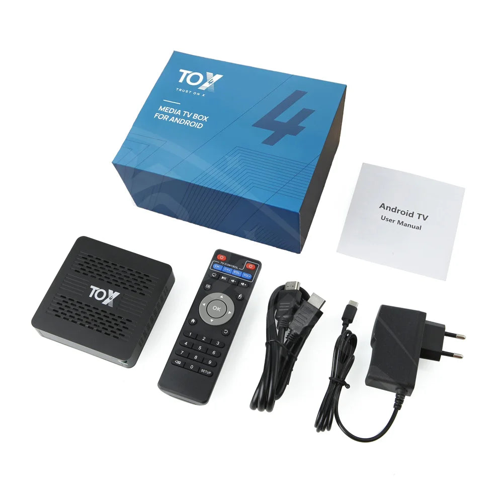 Woopker TV box TOX4 Android 13 4GB RAM 32GB ROM RK3528 Dual Band Wifi