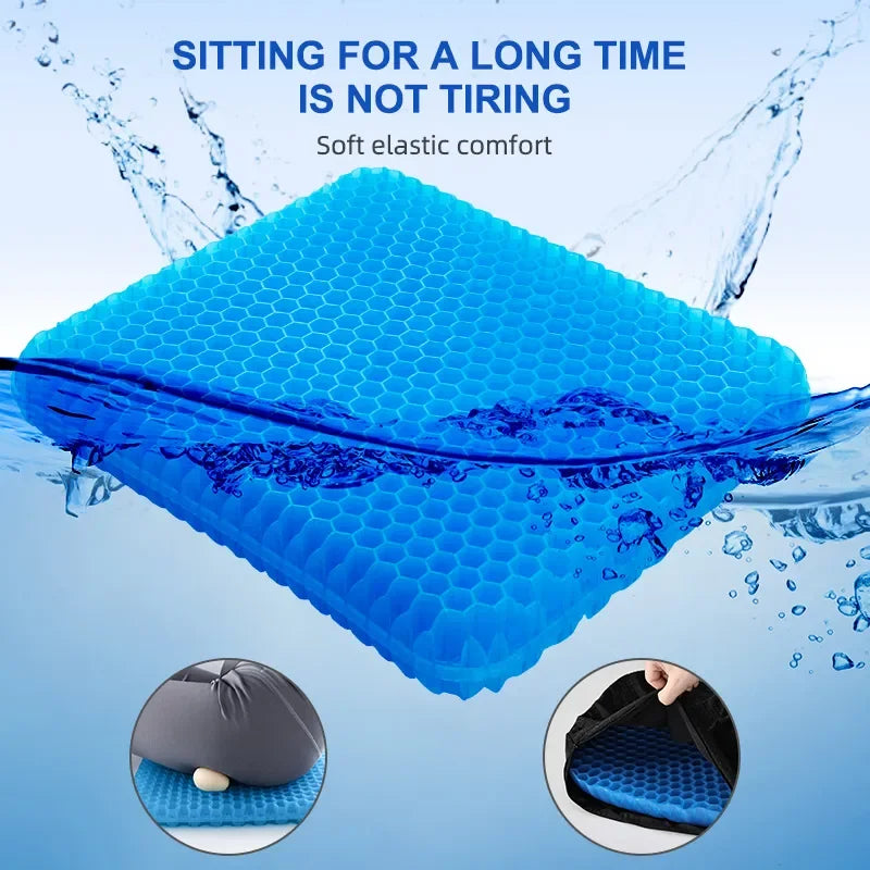 Gel Seat Cushion Summer Breathable Honeycomb Design For Pressure