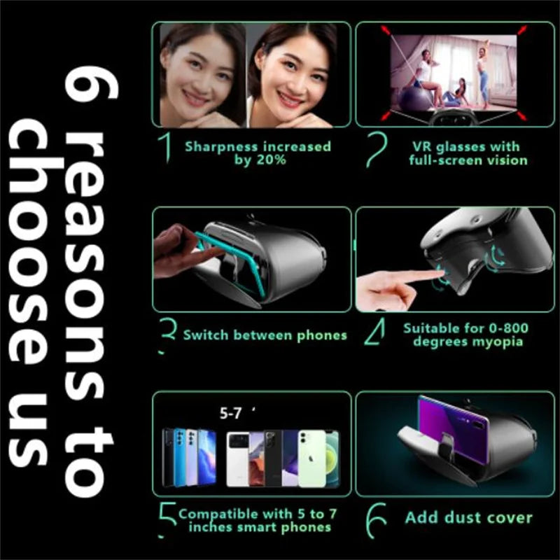 Original VRGpro X7 VR Virtual Reality 3D Glasses Box VR Google