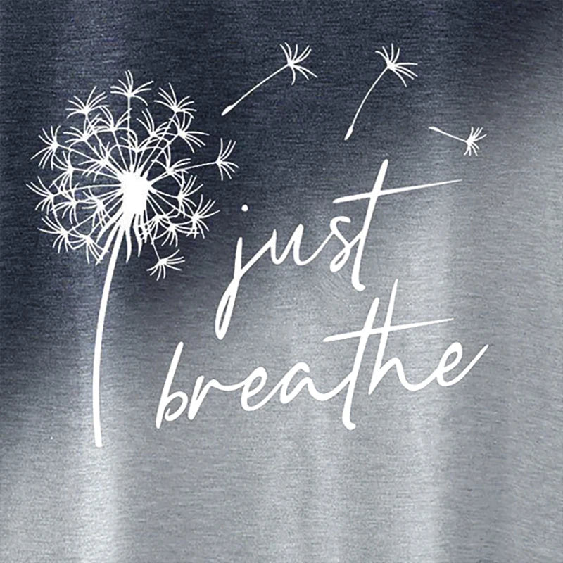 2024 New Spring Summer Women's T- Shirt Dandelion 3 Gradual Print