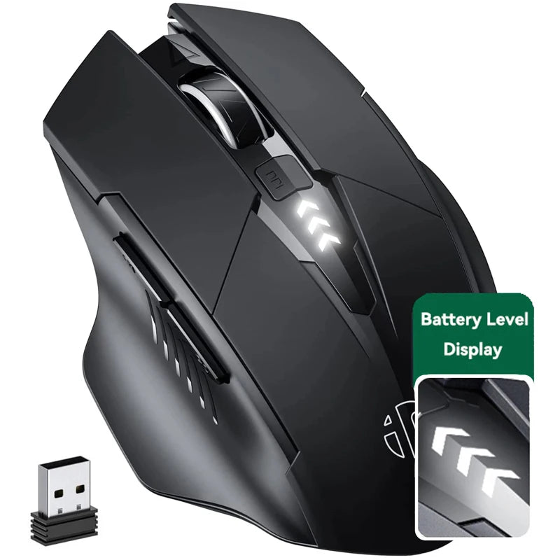 Bluetooth Compatible Mouse Rechargeable 2.4G INPHIC PM6 Wireless Mouse