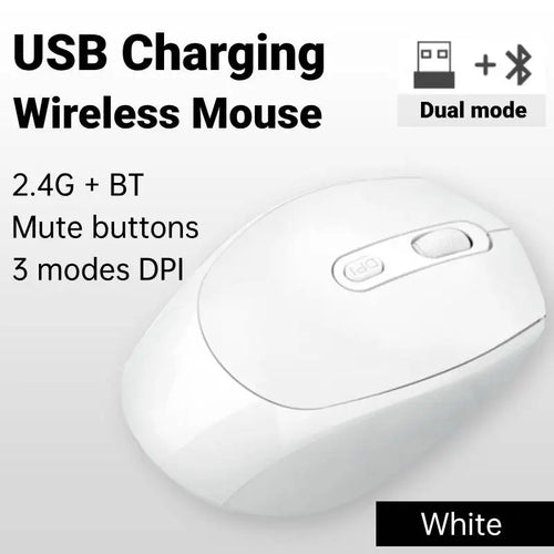 Rechargeable Wireless Mouse Bluetooth Computer Laptop Gaming Mouse