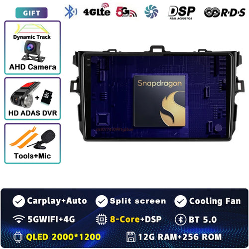 Android 14 Car radio Navigation Multimedia Player For Toyota Corolla