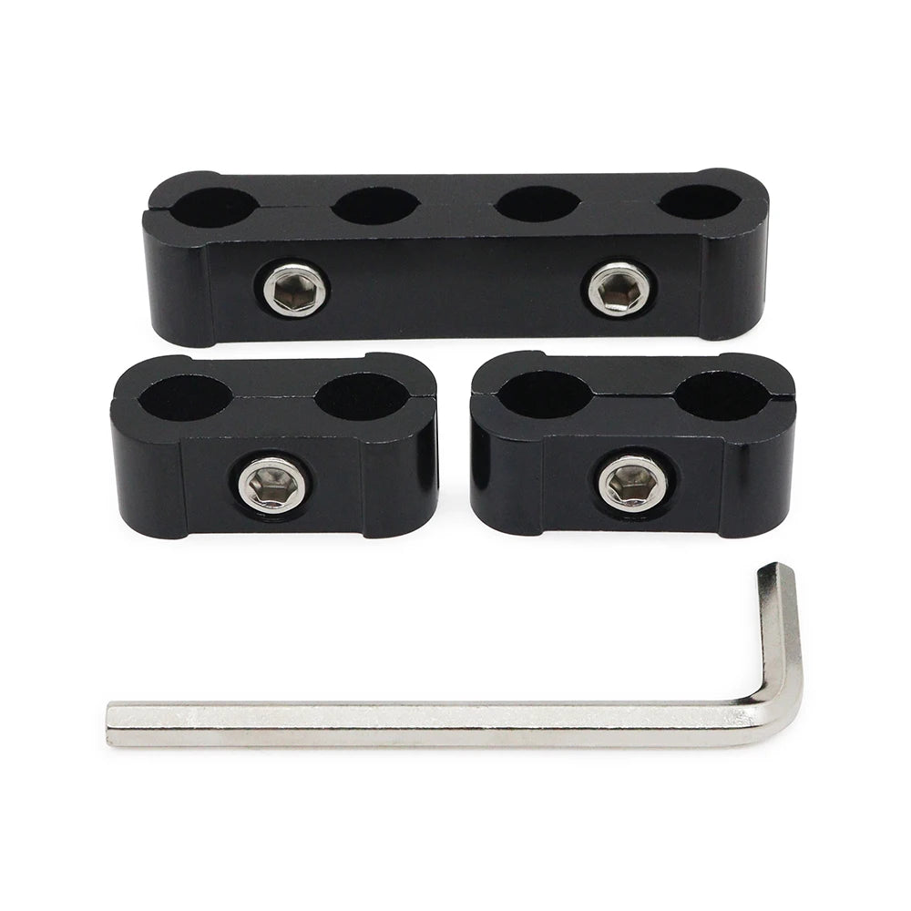 3pcs Car Spark Plug Electrical Wire Clamp Kit For 8mm 9mm 10mm Purple