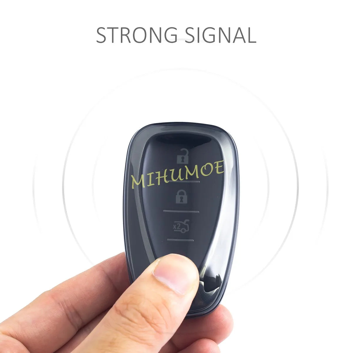 Black Transparent Key Fob Case Cover Keychain Car Accessories For