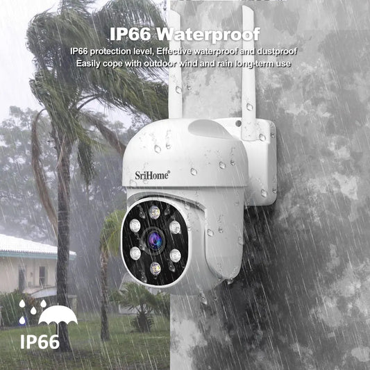 Srihome SH061 Wireless Monitoring Camera PTZ AI 1080P Home Security