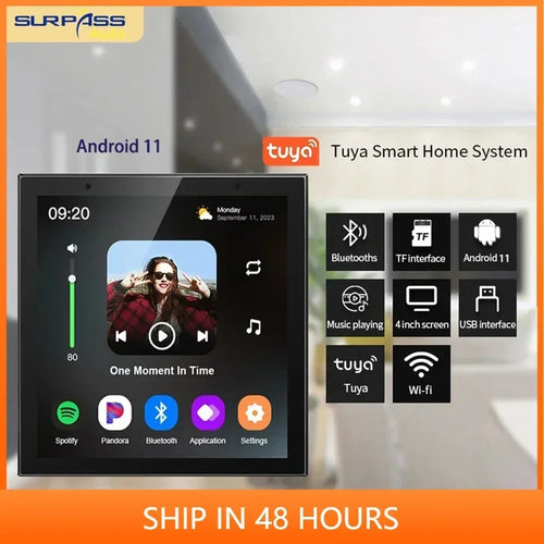 Smart Home Wall Amplifier Android 11 System 8ohm 4 Inch Tuya WiFi