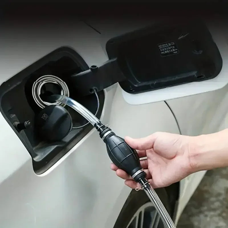 1pcs 8mm Manual Fuel Pump Pipeline Rubber Aluminum Manual Fuel Primer