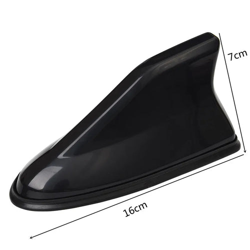 Universal Carbon Fiber Look Car Roof Top Mount Shark Fin Aerial