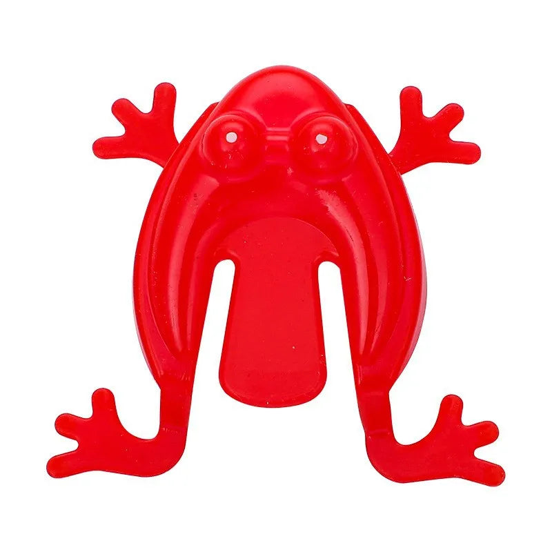 20pcs Solid Color Jumping Frog Plastic Bouncing Frog Jumping Frog