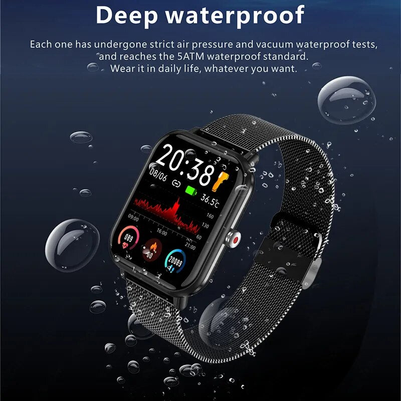 2023 New Smart Watch Men Blood Oxygen Monitoring Sports Fitness Watch