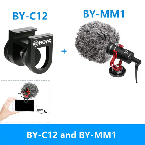 BOYA BY-MM1 Professional Cardioid Shotgun Microphone for iPhone