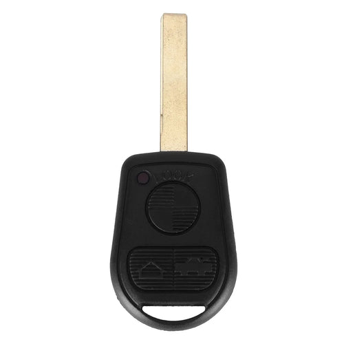 KEYYOU 3 Button Uncut Blade Car Key Replacement Remote Key Case Shell