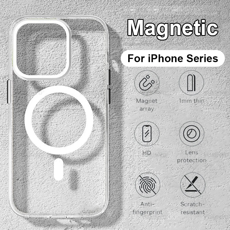 Magnetic Original Magsafing Case For iPhone 13 15 12 11 14 16 Pro Max