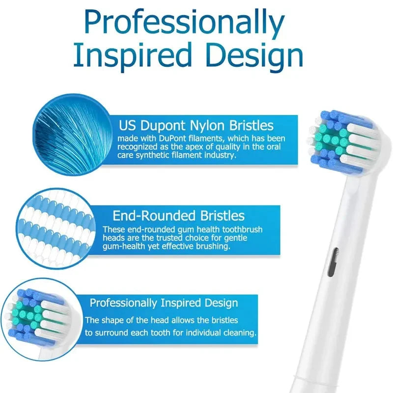 4/8/16 Pcs Replacement Toothbrush Heads Compatible with Oral-B Braun