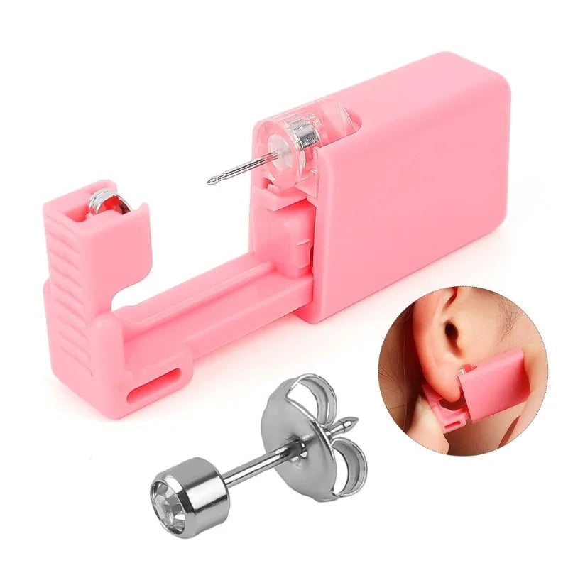1-4Pcs Disposable Safe Painless Ear Piercing Tool, Healthy Sterile
