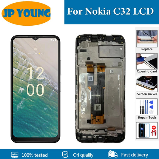 6.5" Original For Nokia C32 LCD Display Touch Screen Digitizer