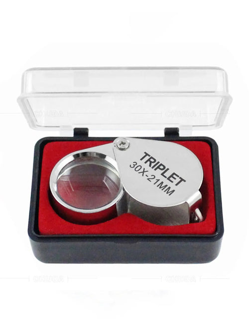 Pocket Loupe Magnifier Jewelry Magnifying Glass Foldable Diamond Lupa