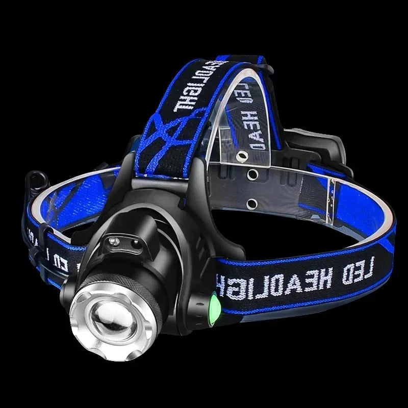 Powerful LED Headlamp Rechargeable Telescopic Zoomable Headlight
