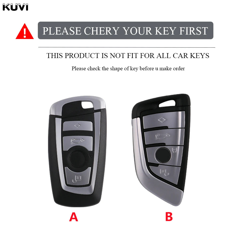 ABS Carbon Fiber Car Key Case Cover For BMW F30 F31 F32 F34 F20 F21