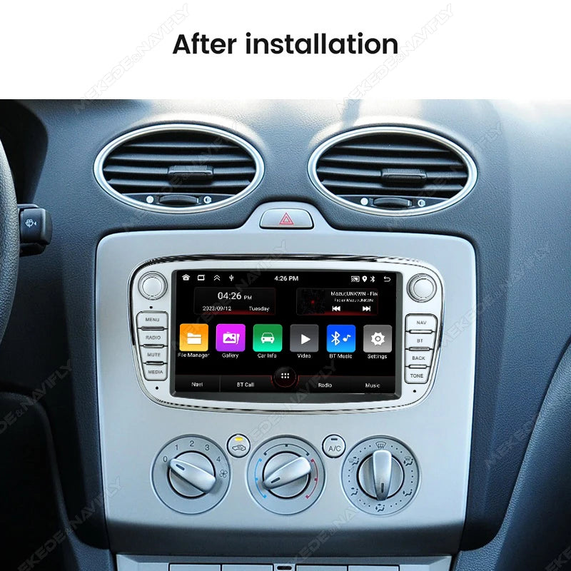 MEKEDE Android WIFI GPS Screen For Ford Focus 2 3 4 mk2 Kuga Mondeo
