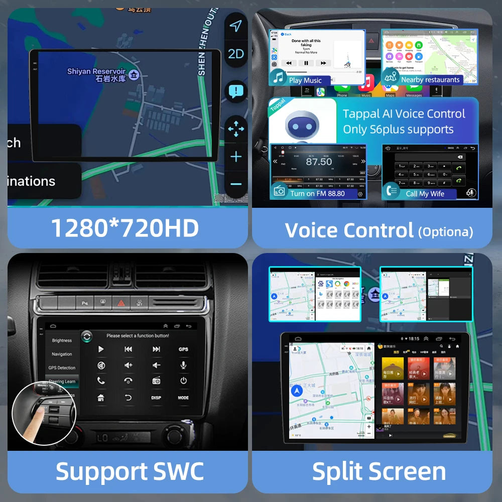 GPS Navigation Car Video Multimedia Player 4G for Honda Pilot 1 2005