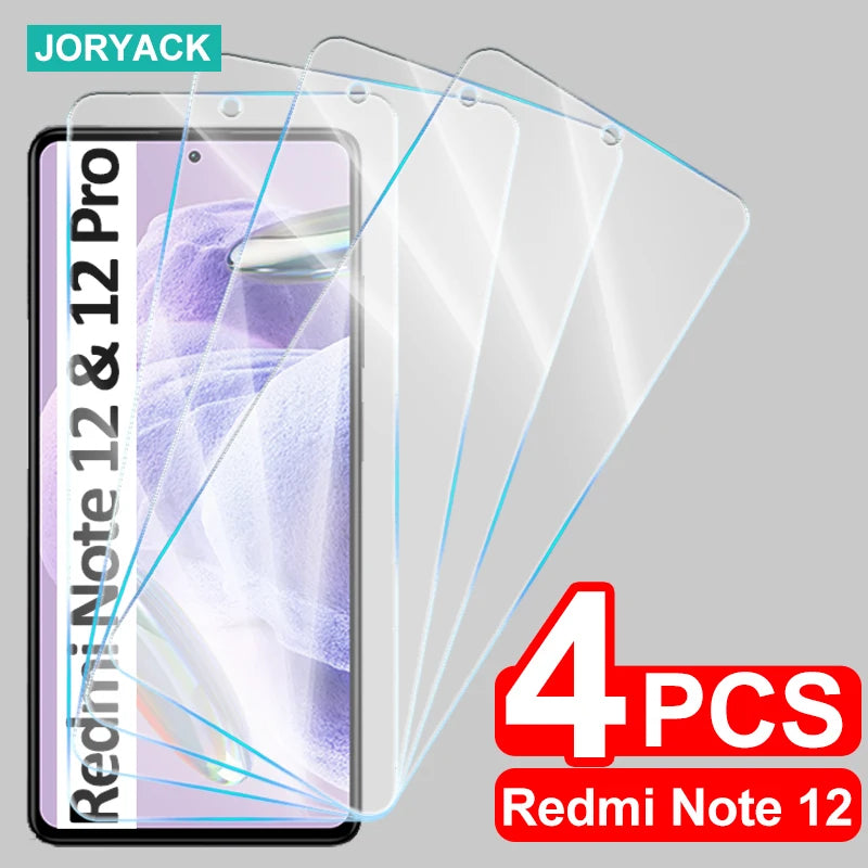 4PCS Screen Protector Tempered Glass For Xiaomi Redmi Note 12 Turbo 12