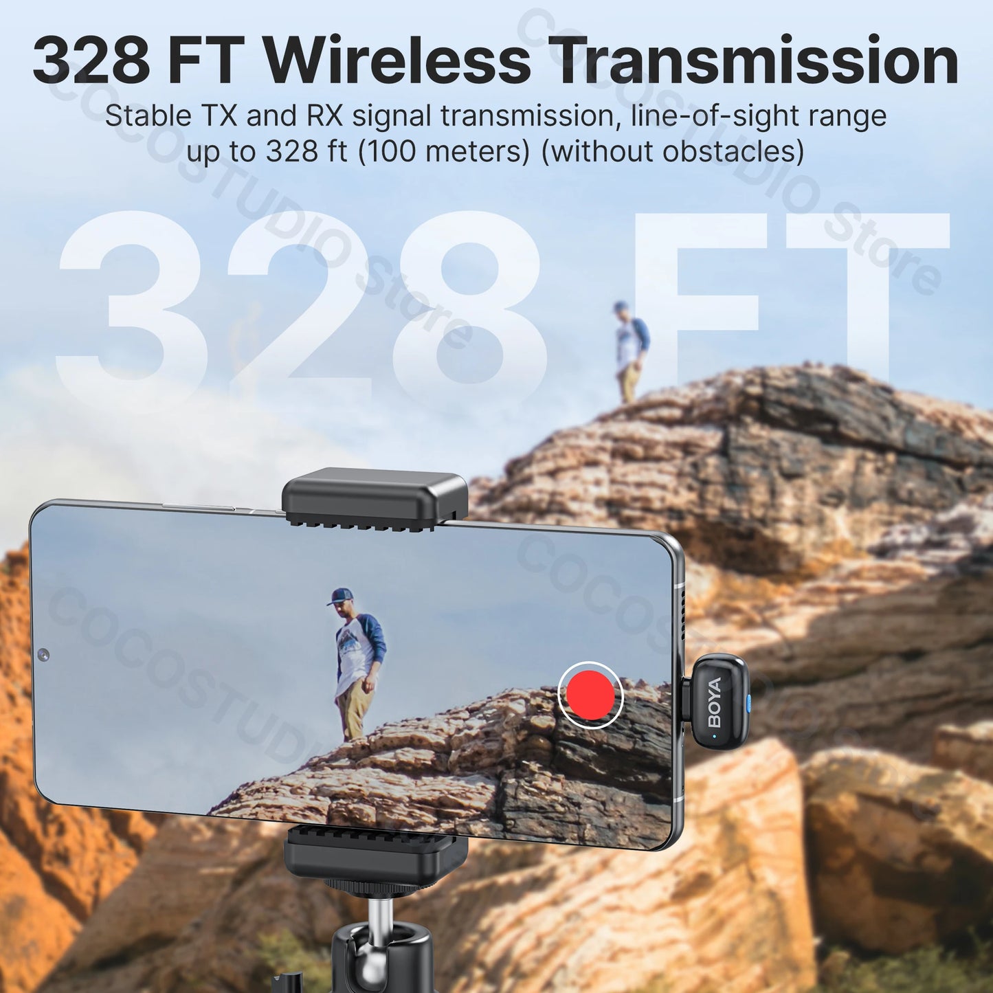 BOYA BOYA Mini Wireless Lavalier Microphone for iPhone Android USB-C