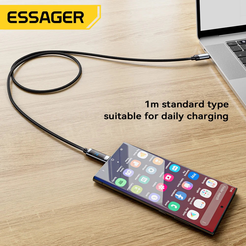 Essager 240W USB Type C To USB C Cable 100W PD 3.1 Fast Charging