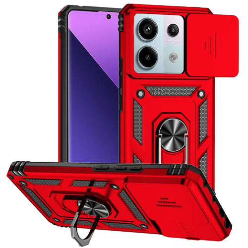 Shockproof Armor Funda For Xiaomi Redmi Note 13 Pro 5G 4G Slide Lens