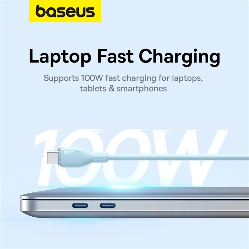 Baseus PD 100W USB C To USB Type C Cable For Macbook Fast Charging
