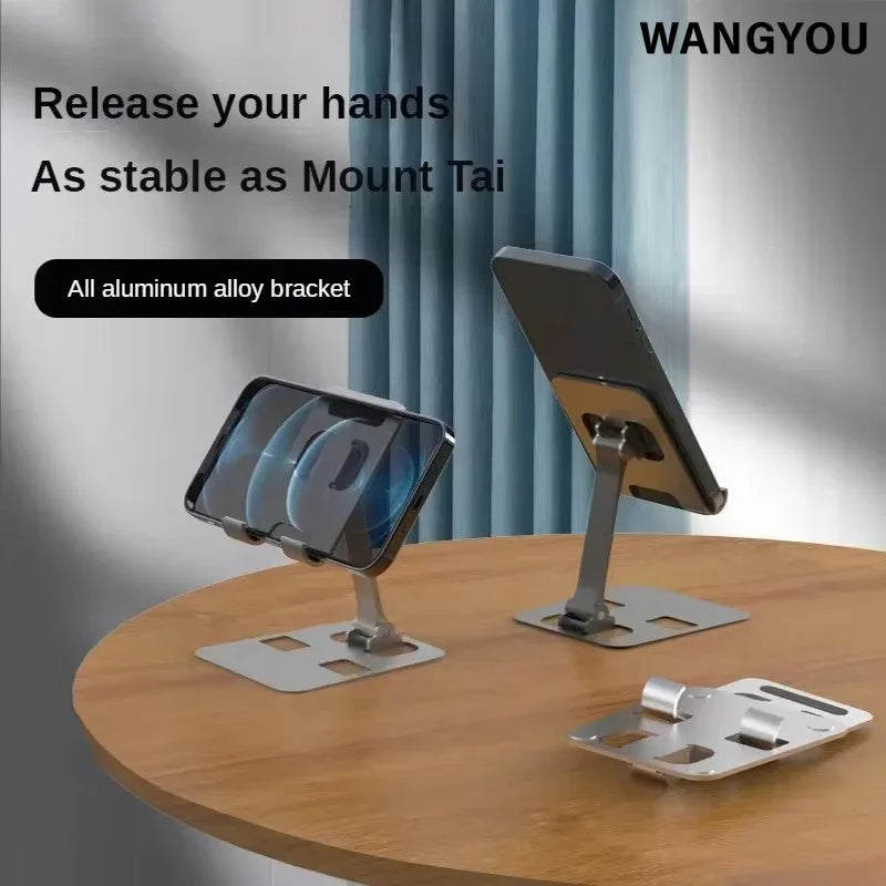 Universal Aluminum Alloy Foldable Desk Phone Holder Mount Stand For