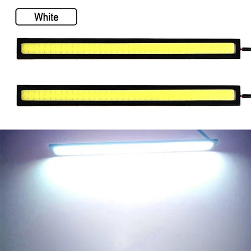 2 PCS Super Bright 17CM LED COB Fog Bulb Car DRL LED Strip Daytime
