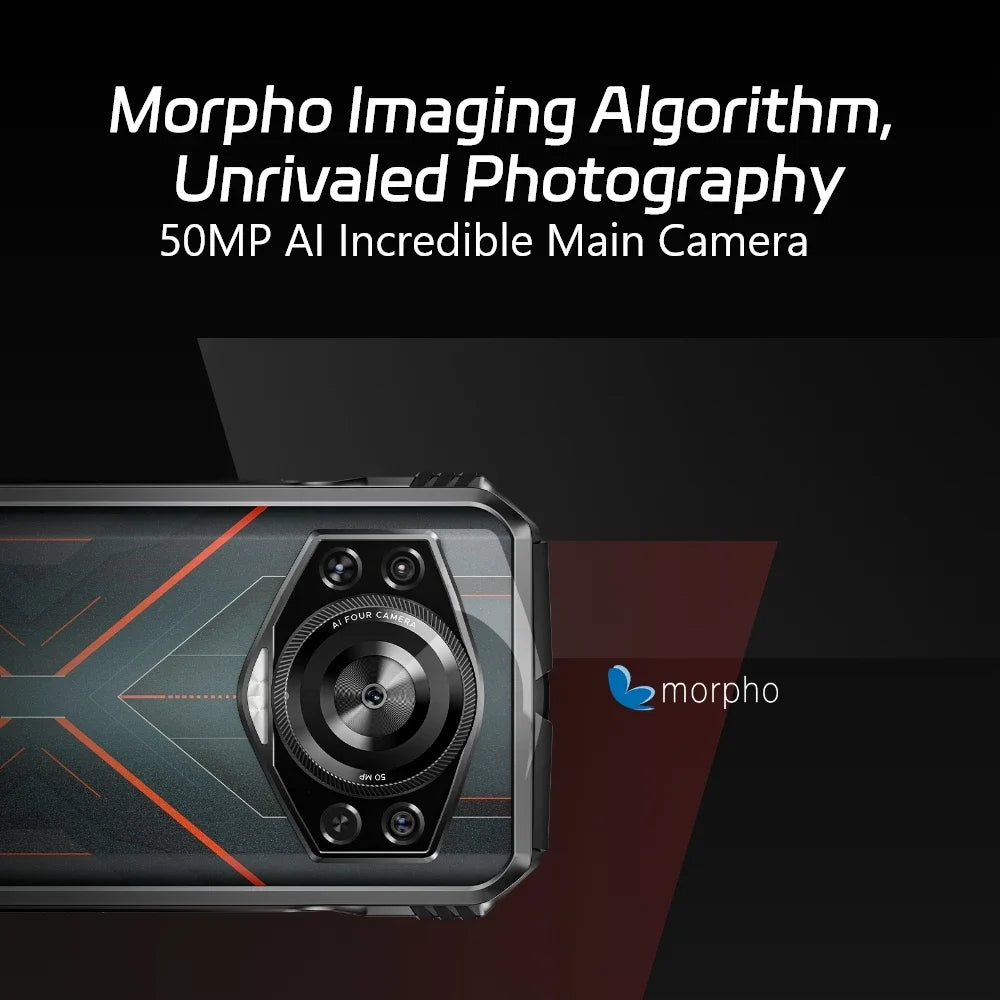 Global Version DOOGEE S Cyber Rugged Phone 6.58" 90Hz IPS Screen