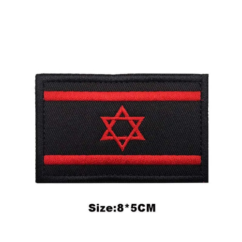 8*5CM/ Israel Flag Patch Clothes Sticker,Fabric Applique Embroidery