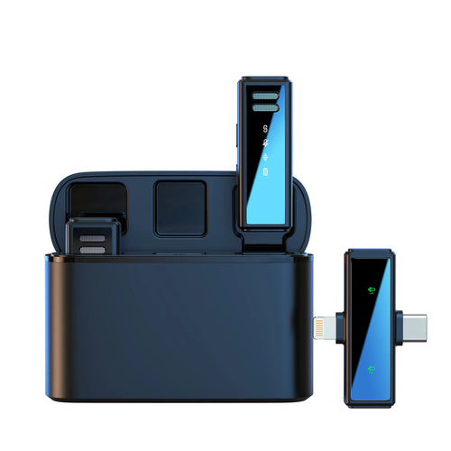 LEETA Wireless Lavalier Microphone Mini Portable Noise Reduction Audio