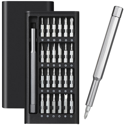 Magnetic Precision Screwdriver Set, 25 In 1 With 24 Piece Mini Pocket