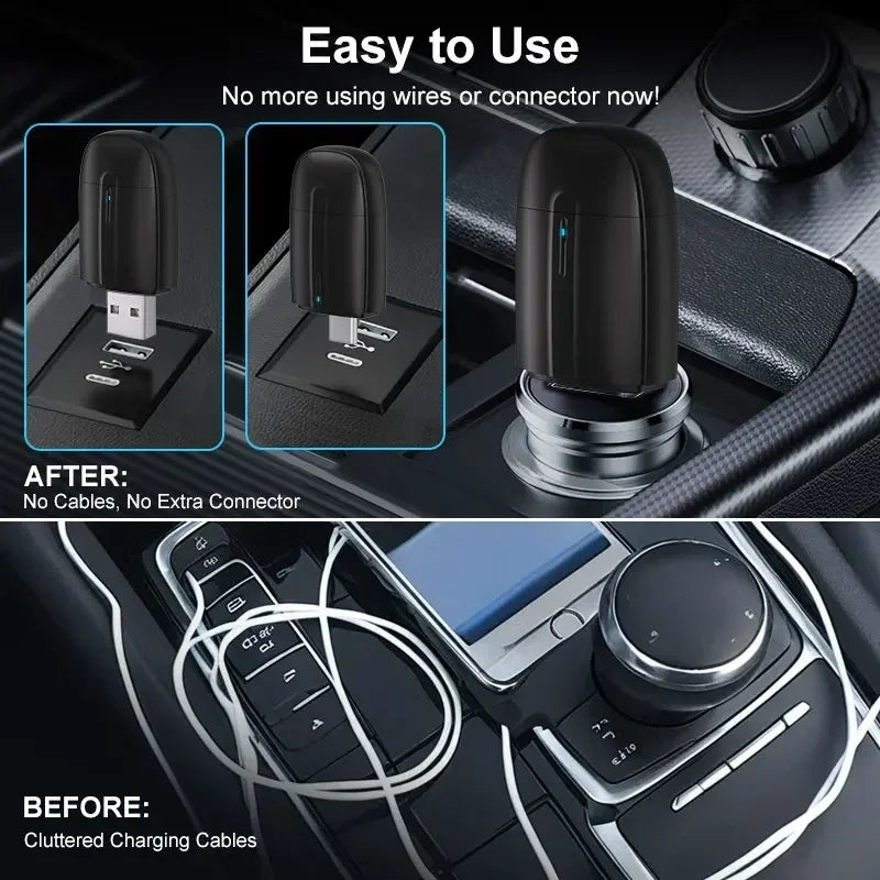 FLIXIVI 2025 2 in1 Dual Interface Wireless CarPlay/Android Auto