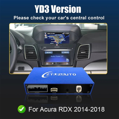 Car Ai Box Wireless Apple Carplay Android Auto For Acura YD3 MDX RDX