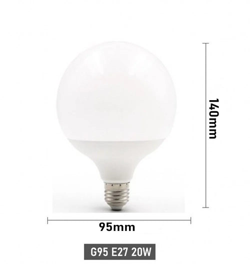 30W 20W 15W E27 LED Bulb 220-240V G80 G95 G120 Energy Saving Global